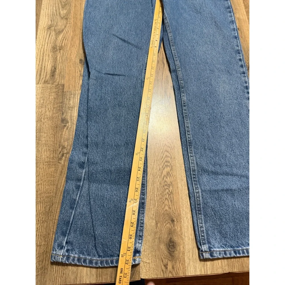 Wrangler Jeans Mens 35x34 Blue Adult Straight Leg Denim Excellent